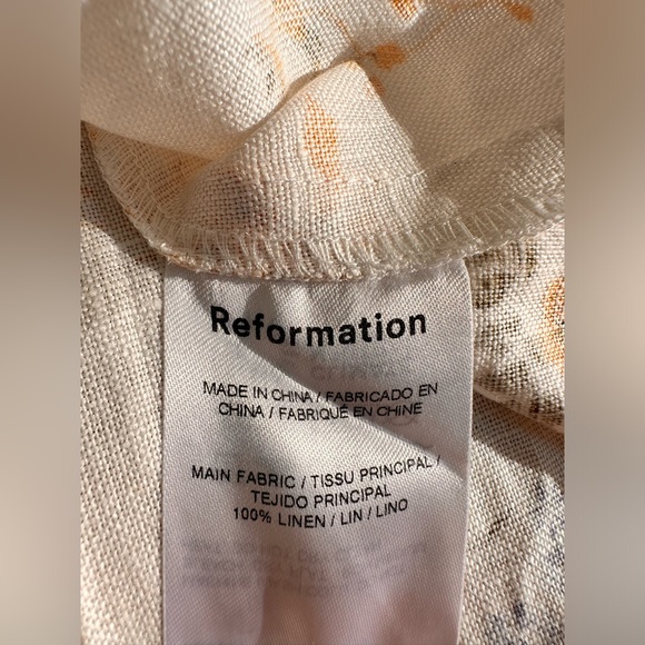 Reformation Cole linen two piece matching skirt set - Picture 12 of 13